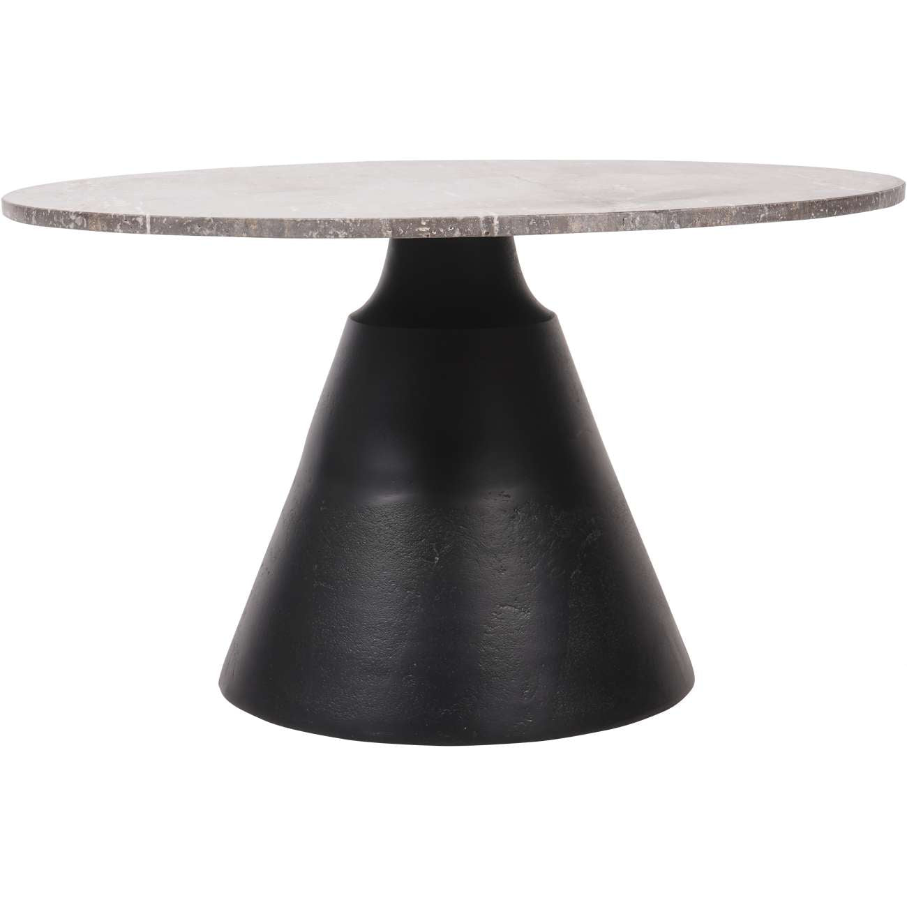 Clifton II Charcoal Black & Dark Travertine Coffee Table Large